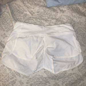 LULU LEMON white shorts